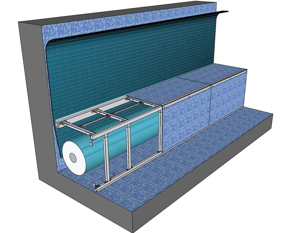 Integrated Bench Cover Pit | One Pool by Aqua Platinum